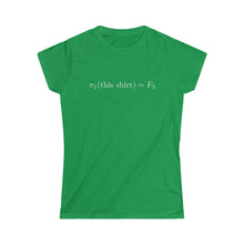 Load image into Gallery viewer, π₁(this shirt) = F₃ (women's)