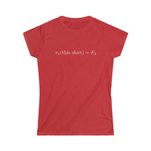 Load image into Gallery viewer, π₁(this shirt) = F₃ (women's)