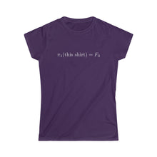Load image into Gallery viewer, π₁(this shirt) = F₃ (women's)