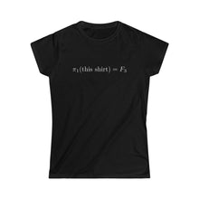 Load image into Gallery viewer, π₁(this shirt) = F₃ (women's)