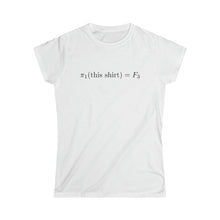 Load image into Gallery viewer, π₁(this shirt) = F₃ (women's)