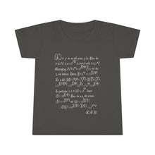 Load image into Gallery viewer, Quadratic reciprocity t-shirt (toddler)