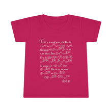 Load image into Gallery viewer, Quadratic reciprocity t-shirt (toddler)