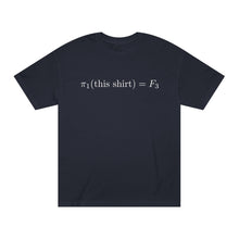 Load image into Gallery viewer, π₁(this shirt) = F₃ (unisex)