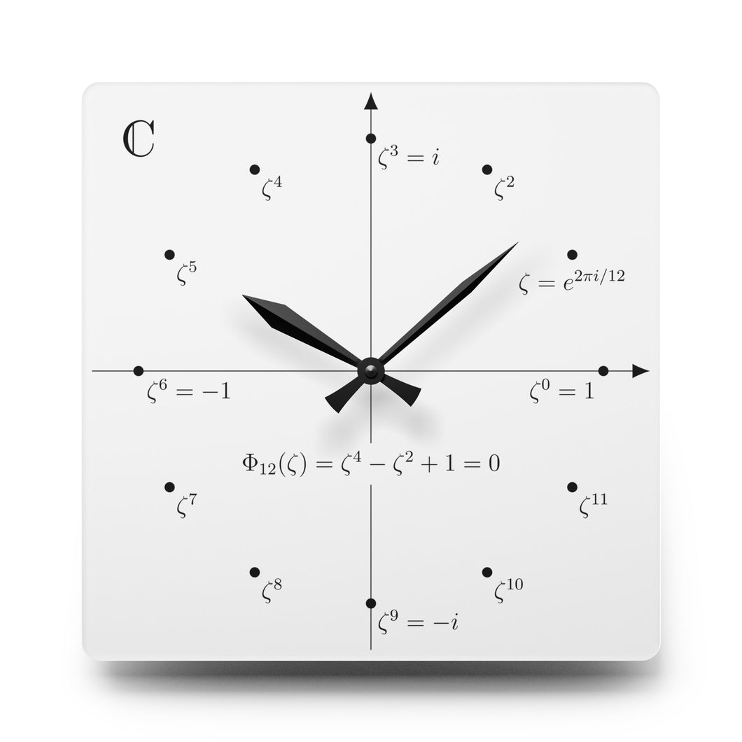 Cyclotomic polynomial Φ₁₂ clock