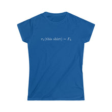 Load image into Gallery viewer, π₁(this shirt) = F₃ (women&#39;s)
