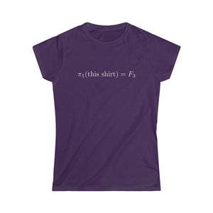 π₁(this shirt) = F₃ (women's)