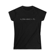 Load image into Gallery viewer, π₁(this shirt) = F₃ (women&#39;s)
