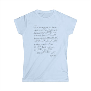 Quadratic reciprocity t-shirt (women's)