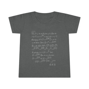 Quadratic reciprocity t-shirt (toddler)